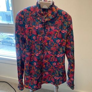 J. Crew Liberty print button up shirt